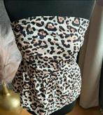 L’Essentiel Paris mooie zomerse panter print strapless top S, Ophalen of Verzenden, Zo goed als nieuw, Maat 36 (S), Zonder mouw