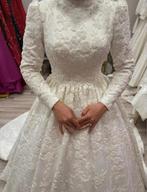 Hijab trouwjurk. Speciaal ontwerp., Kleding | Dames, Ophalen of Verzenden, Zo goed als nieuw, Wit, Trouwjurk