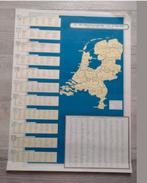 Oude schoolkaart Nederland - Verplegingsgebieden, Ophalen of Verzenden, Aardrijkskunde