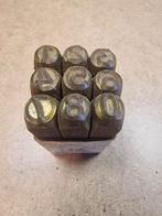 Slagcijfers vintage 10mm, Ophalen of Verzenden, Gebruikt