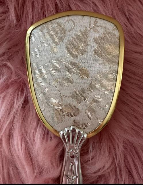 Vintage Kaptafelborstel Bloemendecor, Antiek en Kunst, Antiek | Woonaccessoires, Ophalen of Verzenden