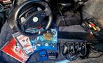 Sony PlayStation 2 slim met racestuur, controller en 7 games, Ophalen, Gebruikt, Met 1 controller
