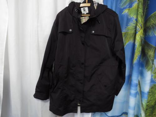 zwarte trenchcoat jas mt 2xl o.o. 65,5 cm Saphirose, Kleding | Dames, Grote Maten, Gedragen, Jas of Mantel, Zwart, Ophalen of Verzenden
