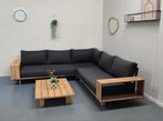 Hele nette loungeset z.g.a.n met tafel en afdekhoes 245x245, Ophalen, ., Bank, Zo goed als nieuw