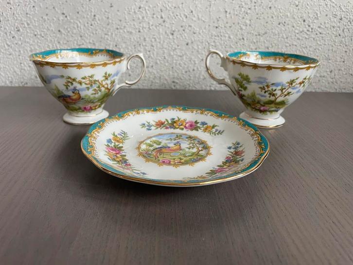Royal Albert Bone China England Chelsea Bird kop en schotel, Antiek en Kunst, Antiek | Porselein, Ophalen of Verzenden