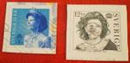 Zweden - 2x koningin Sylvia - 12 / 21 Kr, Verzenden, Zweden, Gestempeld