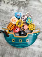 Houten Piratenboot Stapelspel, Ophalen, Zo goed als nieuw, Bouwen