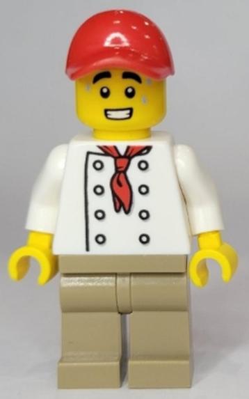 Lego twn433 Hot dog Vendor minifigure van Loop Coaster 10303 beschikbaar voor biedingen