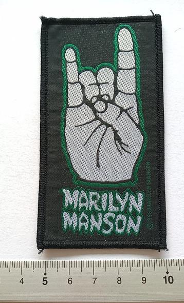 Marilyn Manson leuke  officiele vintage 1996 patch 10  beschikbaar voor biedingen