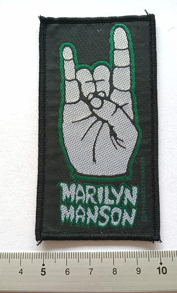 Marilyn Manson leuke  officiele vintage 1996 patch 10, Verzamelen, Muziek, Artiesten en Beroemdheden, Nieuw, Kleding, Verzenden