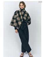 Cape poncho ruit Zara, Maat 38/40 (M), Nieuw, Ophalen of Verzenden, Jasje