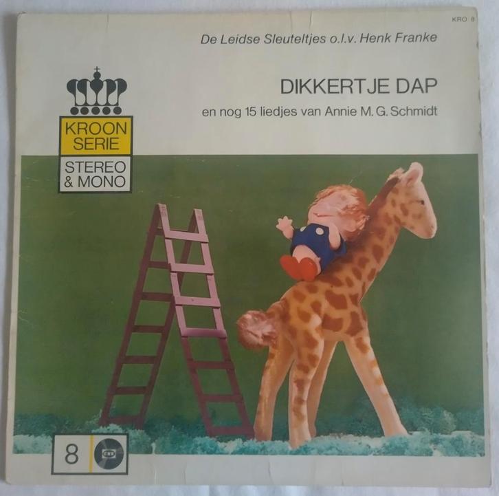 LP De Leidse Sleuteltjes - Dikkertje Dap Kroon Serie – 8, Cd's en Dvd's, Vinyl | Kinderen en Jeugd, Gebruikt, Muziek, Ophalen of Verzenden