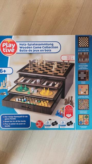 Houten Spelcollectie 10 in 1 beschikbaar voor biedingen