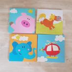 4 leuke schilderijen kinder/babykamer, Kinderen en Baby's, Kinderkamer | Inrichting en Decoratie, Ophalen of Verzenden, Zo goed als nieuw