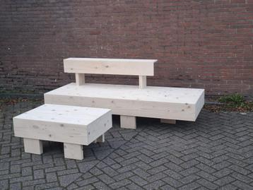 nieuwe steigerhouten bank - op maat gemaakt beschikbaar voor biedingen