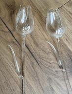 Twee tulpen (bloemen) van glas, Minder dan 50 cm, Ophalen of Verzenden, Zo goed als nieuw, Minder dan 100 cm