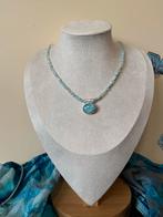 Larimar hanger beschermt geluk inzicht intuïtie uniek magie, Sieraden, Tassen en Uiterlijk, Kettingen, Blauw, Nieuw, Ophalen of Verzenden