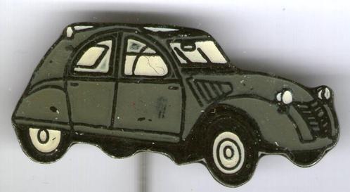 Citroën 2CV lelijke eend email op zilverkl speldje ( D_532 ), Verzamelen, Speldjes, Pins en Buttons, Nieuw, Speldje of Pin, Transport