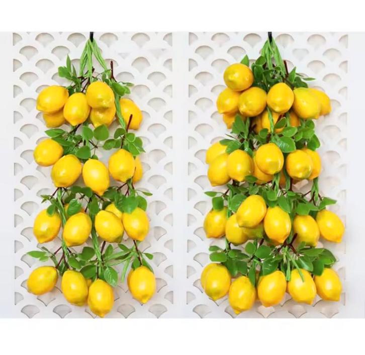 Kunst Citroenen op Draad – Nepfruit Keuken Decoratie, Huis en Inrichting, Woonaccessoires | Overige, Nieuw, Verzenden