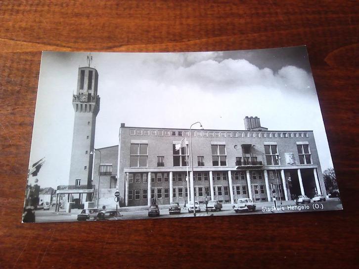 F34 - Hengelo O - Stadhuis - Mooi/Oud, Verzamelen, Ansichtkaarten | Nederland, Overijssel, Ophalen of Verzenden