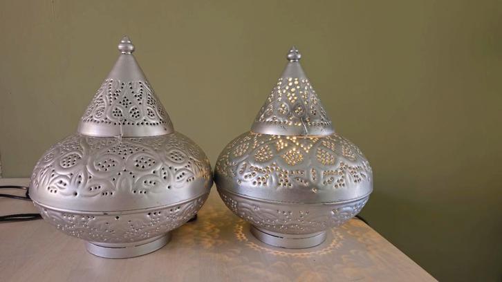 2 Marokkaanse Oosterse Lampen, Antiek en Kunst, Antiek | Lampen, Ophalen of Verzenden