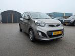 Kia Picanto 1.2 Cvvt 5-DRS 2012 Grijs Nieuwe APK!, Auto's, Kia, Voorwielaandrijving, Euro 5, Stof, Zwart