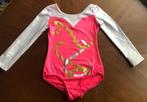 Turnpakje, roze met lange (witte) mouw (maat 122-128), Ophalen of Verzenden, Gebruikt, Meisje, Sport- of Zwemkleding