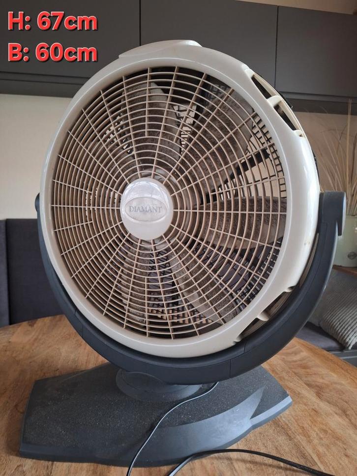Ventilator groot model voor tafel of vloer, Witgoed en Apparatuur, Ventilatoren, Zo goed als nieuw, Tafelventilator, Ophalen