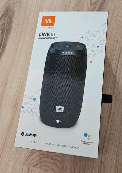 JBL Link 10 | Spraakgestuurde draagbare luidspreker (Wifi), Audio, Tv en Foto, Luidsprekers, Zo goed als nieuw, Front, Rear of Stereo speakers