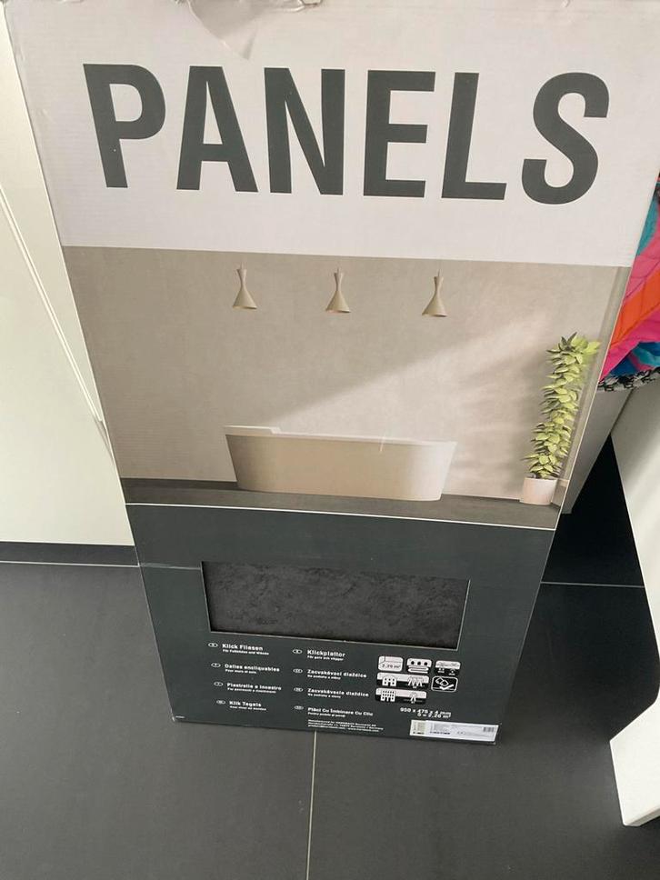 Wand- en Vloerpanelen Kliktegels 3 stuks, Doe-het-zelf en Verbouw, Tegels, Nieuw, Wandtegels, Overige materialen, 60 cm of meer