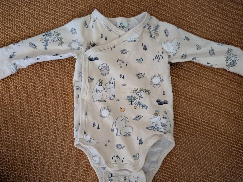 Lindex Moomin omslagromper, maat 62, nieuwstaat, Nacht- of Onderkleding, Jongetje of Meisje, Lindex, Ophalen of Verzenden