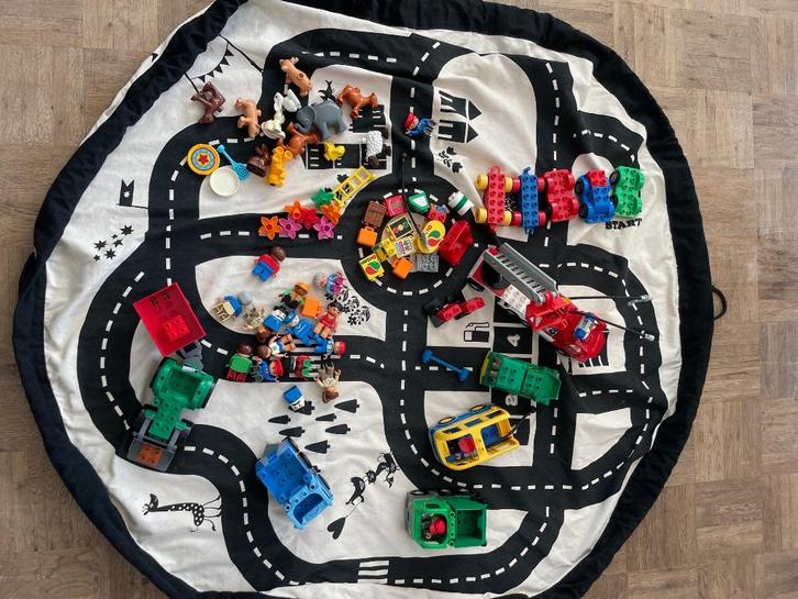 Grote set Lego Duplo-auto's, dieren, poppetjes & accessoires, Kinderen en Baby's, Speelgoed | Duplo en Lego, Gebruikt, Duplo, Complete set