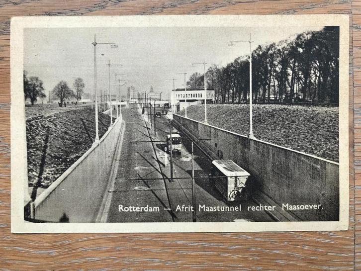 NEDERLAND, ANSICHTKAART ROTTERDAM “AFRIT MAASTUNNEL” 1946, Verzamelen, Ansichtkaarten | Nederland, Gelopen, Zuid-Holland, 1940 tot 1960