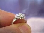 Zilveren ring met slapend katje Ø 16,7 mm, Sieraden, Tassen en Uiterlijk, Ringen, Verzenden, Nieuw, Kleiner dan 17, Dame