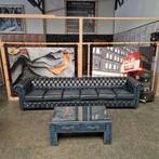 Chesterfield Brighton Antiek Blauw 6-zits bank leer, Ophalen