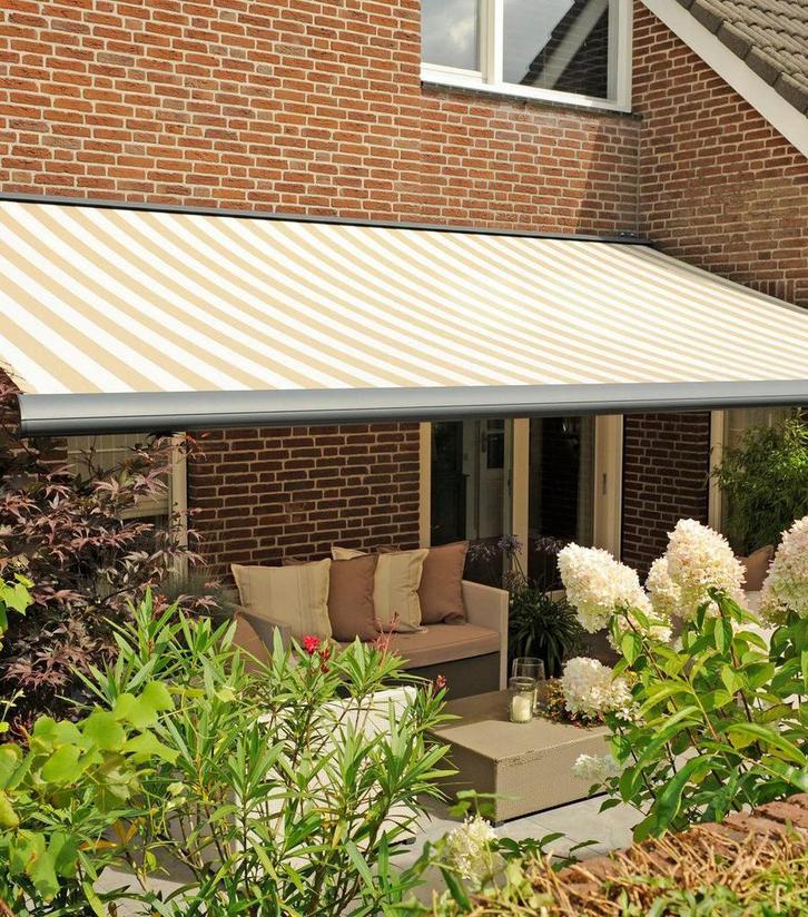 Zonwering plaatsen , repareren of electrisch maken ?, Tuin en Terras, Zonneschermen, Nieuw, Overige typen, Elektrisch, Ophalen