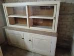Buffetkast met graniet blad  brocante retro ouderwets, Gebruikt, Brocante retro ouderwets, 50 tot 100 cm, Ophalen of Verzenden