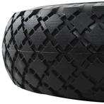 2 Steekwagenwielen massief rubber anti lek PU GRATIS BEZORGD, Doe-het-zelf en Verbouw, Transportwagens, Verzenden, Nieuw, Steekwagen