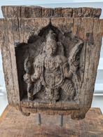 Indiase God zeer oud houtsnijwerk antiek, Ophalen of Verzenden