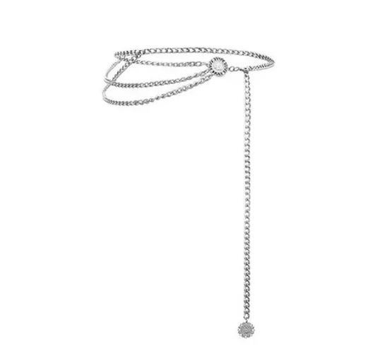 Nieuw zilver kleur riem ceintuur taille riem, Ophalen of Verzenden, Nieuw, Overige kleuren