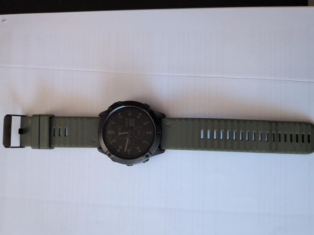 Garmin Fenix 6X sapphire 51mm, Sieraden, Tassen en Uiterlijk, Sporthorloges, Zwart, Garmin, Hoogte, Ophalen of Verzenden