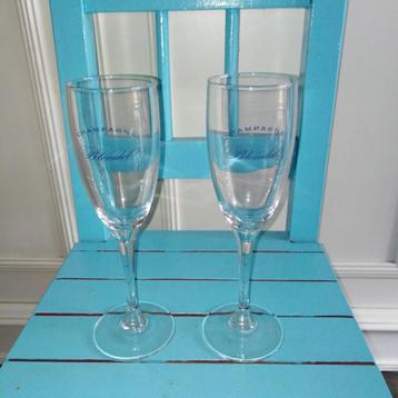 Champagne Blondel glazen set van 2 stuks beschikbaar voor biedingen