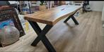 Suar houten tafel 220x82x8, Huis en Inrichting, Tafels | Eettafels, 200 cm of meer, Zo goed als nieuw, Vijf personen of meer, Rechthoekig