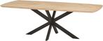 Eettafel eiken visgraatdeens ovaal blad, 100 tot 150 cm, Info@joldersma-wonen.nl, Vijf personen of meer, Overige vormen