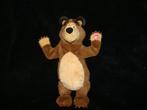 masha and the bear beer 33 cm  beweegt met geluid beer bruin, Ophalen of Verzenden, Zo goed als nieuw, Beer