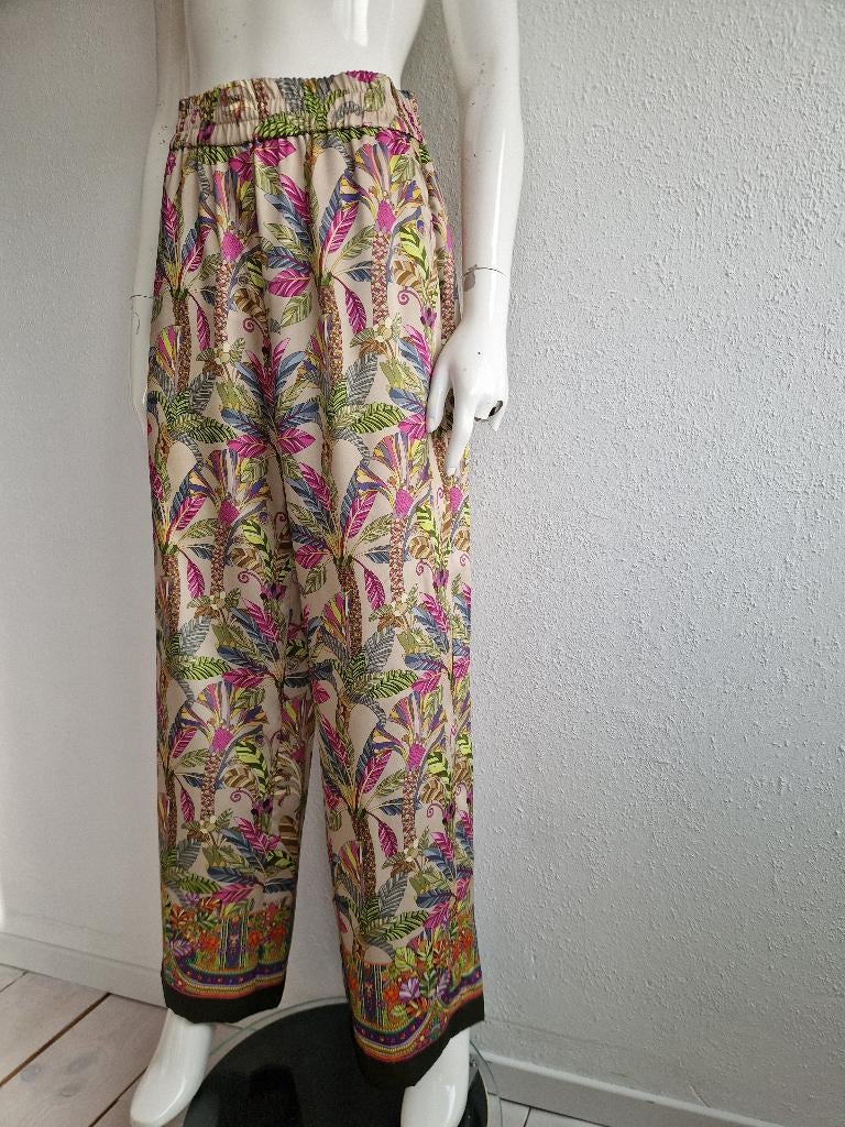 Riani palazzo pantalon.Maat 40. Tropical print ., Maat 38/40 (M), Overige kleuren, Nijmegen, Riani