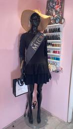 Etalage pop / mannequin hoogglans zwart vrouw, Ophalen