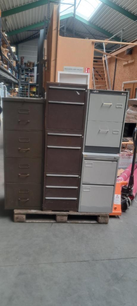 Partij metalen ladekasten, Huis en Inrichting, Kasten | Roldeurkasten en Archiefkasten, Gebruikt, 100 tot 150 cm, Minder dan 50 cm