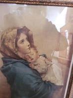Vintage houten lijst met madonna, Heikant 21 Kaatsheuvel, Minder dan 50 cm, Belle Vieille Brocante, Ophalen of Verzenden