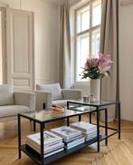 IKEA Bijzettafel 2 delen, Huis en Inrichting, Tafels | Salontafels, Ophalen, Gebruikt, Rechthoekig, Glas